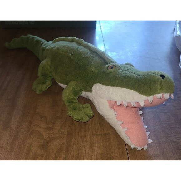 TIGER TALE TOYS Plush ALLIGATOR CROCODILE  2017 VIAHART Green 20" STUFFED TOY - Picture 5 of 10
